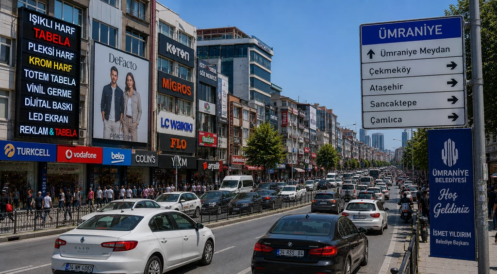 Ümraniye İnkılap Ofis Tabelaları Hizmet Verilen Bölge ve Lokasyon Görseli